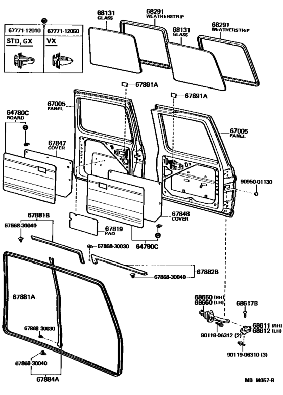 Back Door Panel & Glass