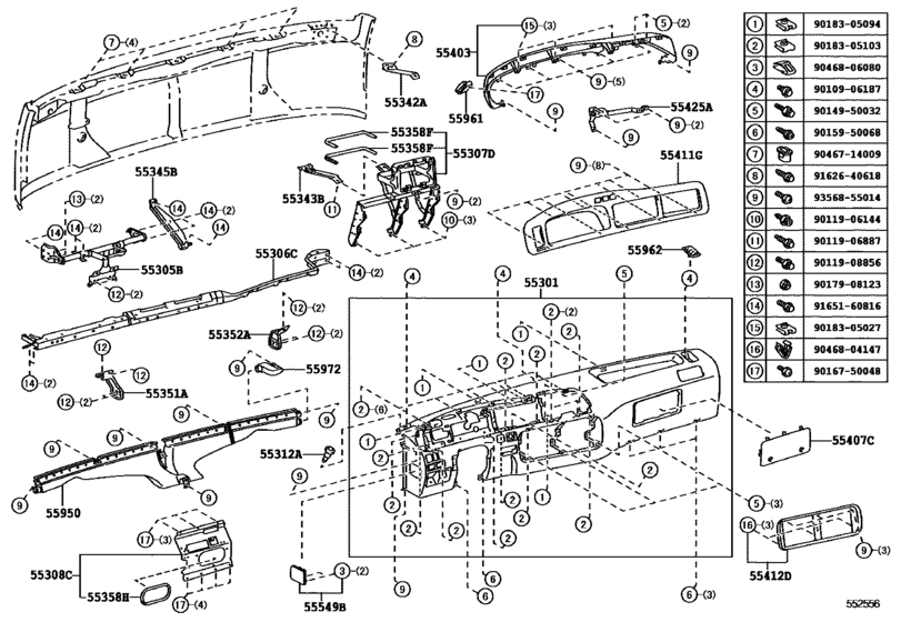 Instrument Panel & Glove Compartment