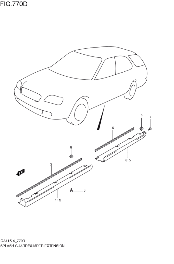 splash guard / bumper extension