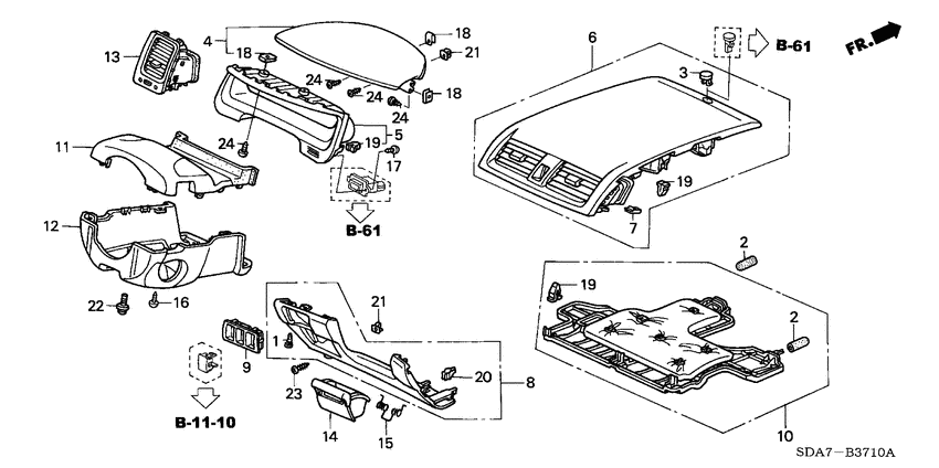 Instrument panel garnish