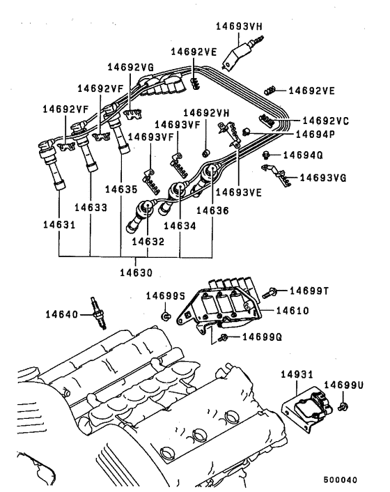 Spark plug,cable & coil