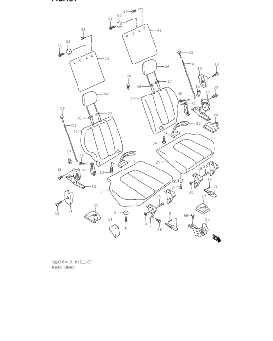 Rear seat