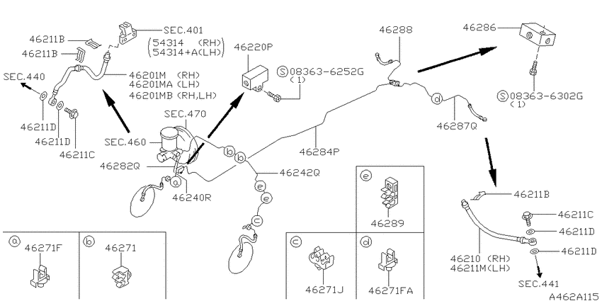 Brake piping & control