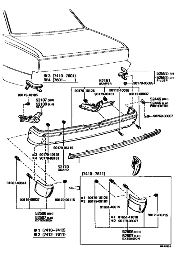 Rear Bumper & Bumper Stay