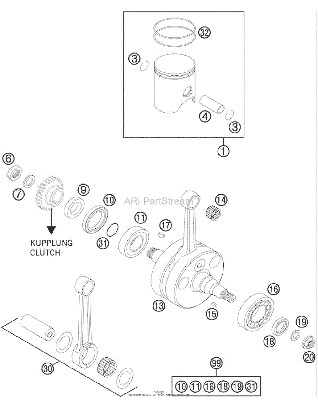 Crankshaft, Piston