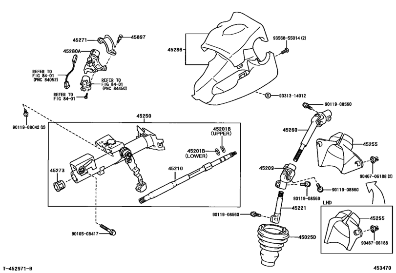 Steering Column & Shaft for 1999 2005 Toyota YARIS/ ECHO/ VIOS/ LIMO