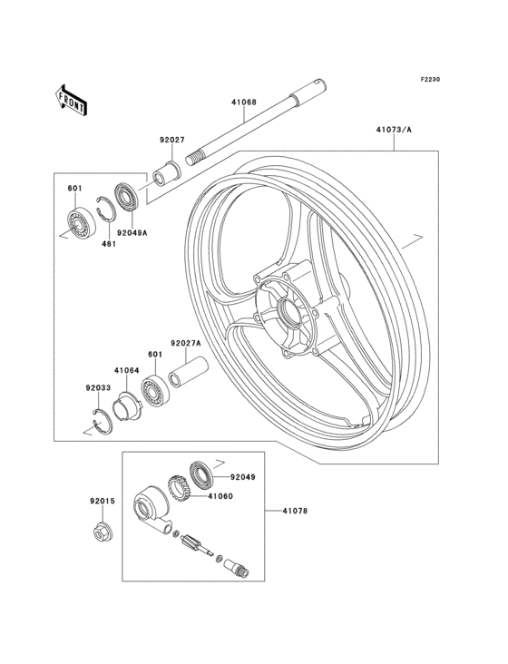 Front hub