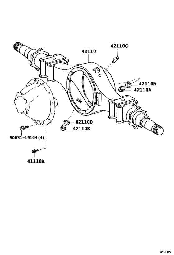 Rear Axle Housing & Differential