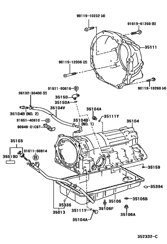 Transmission Case & Oil Pan (Atm)