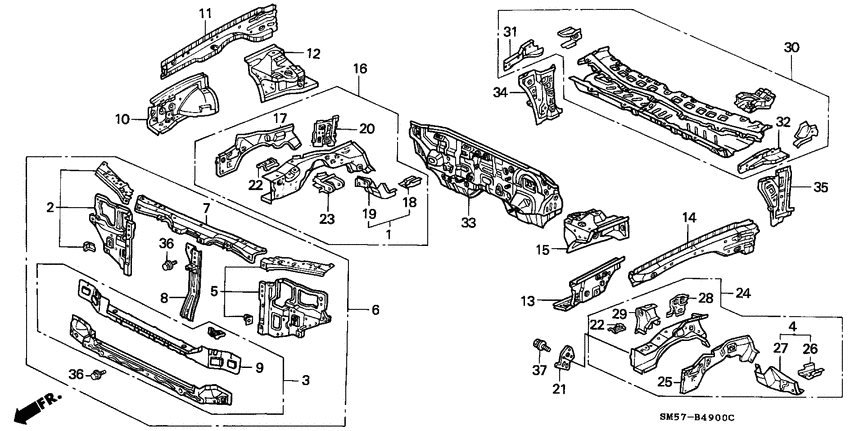 Body structure components