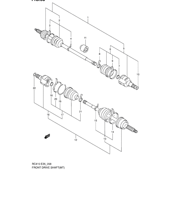 Front axle