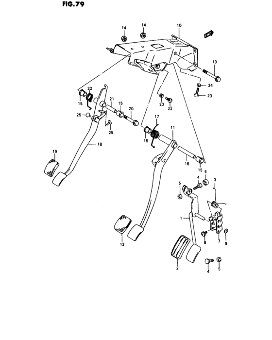 Pedal and pedal bracket