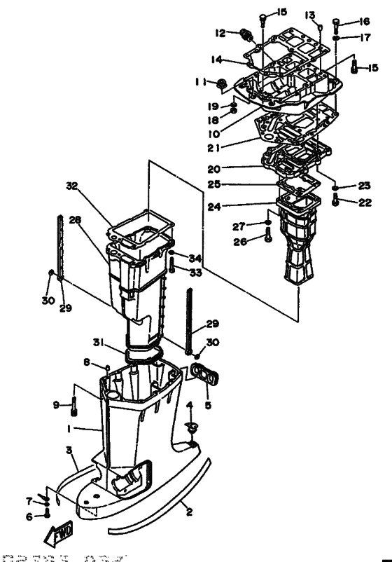 Upper casing