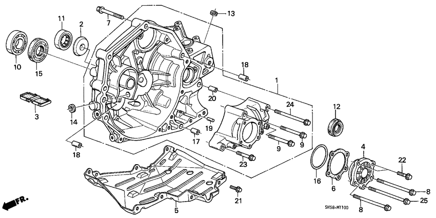 Clutch housing/ transfer cover