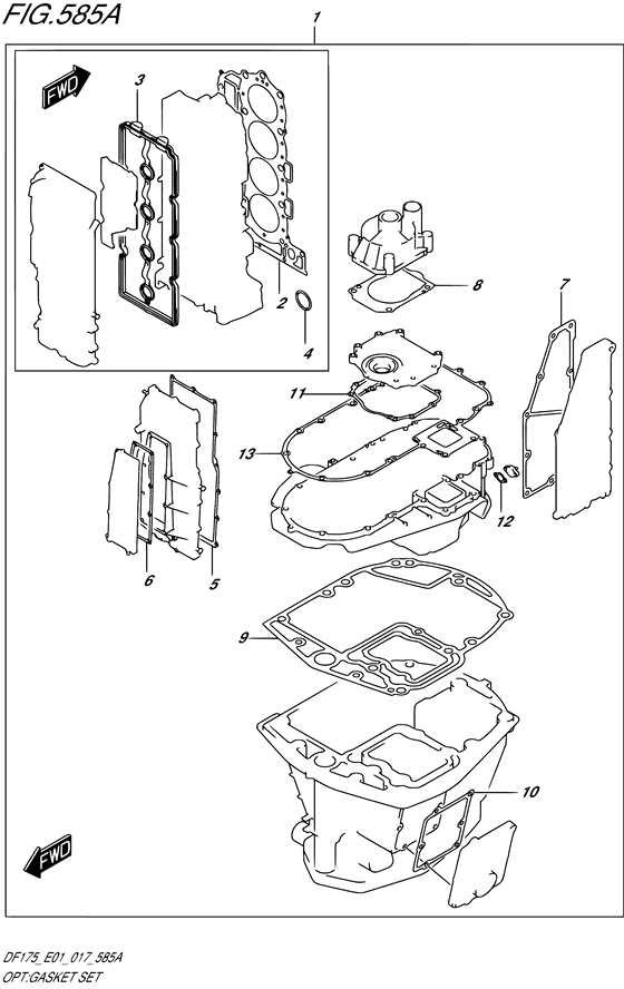 Opt:gasket set