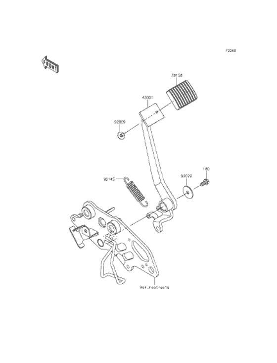 ブレーキペダル