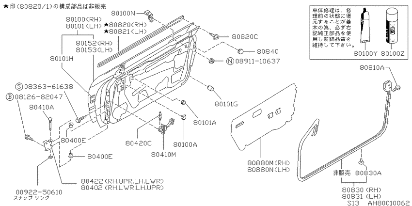 Front door panel