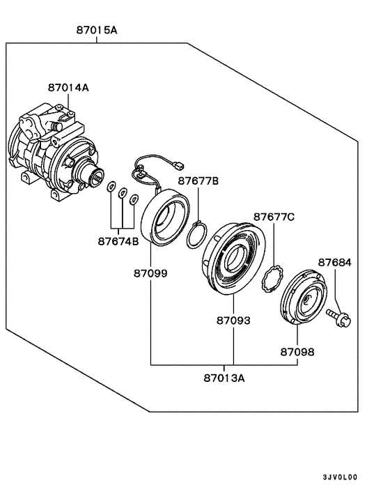 A/c condenser, piping