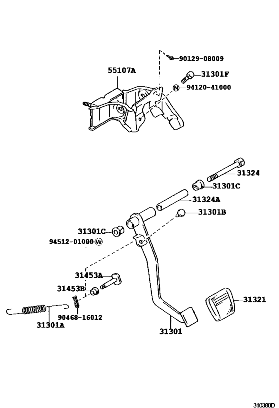 Clutch Pedal & Flexible Hose