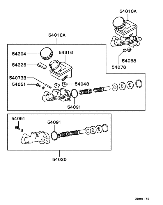 Brake master cylinder