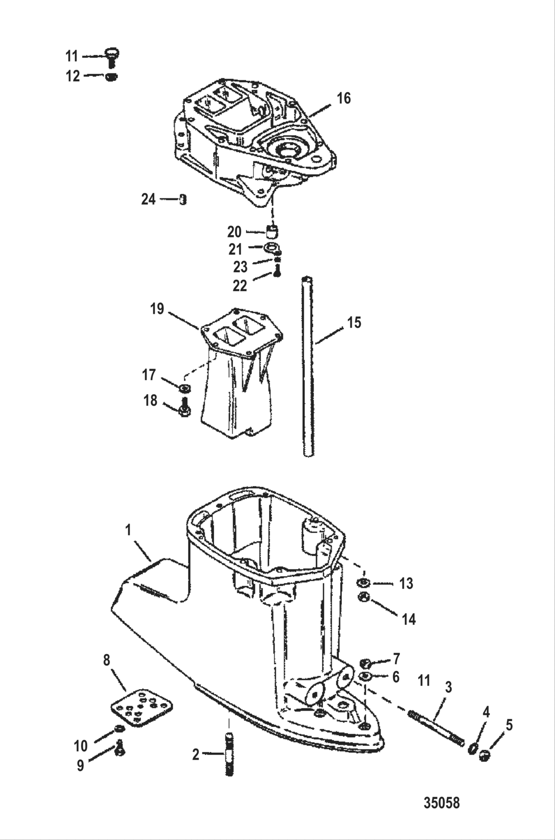 Driveshaft Housing Short-Standard