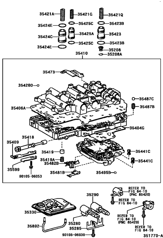 Valve Body & Oil Strainer (Atm)