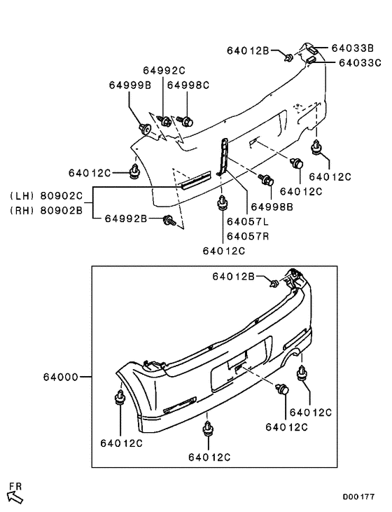 Rear bumper & support