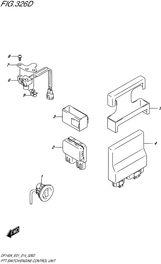 Ptt switch/engine control unit