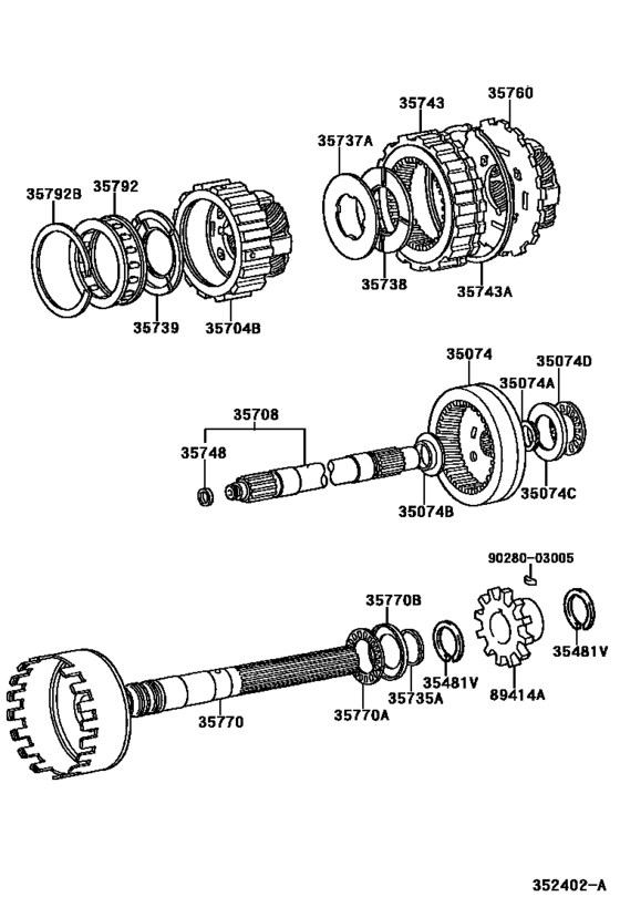 Planetary Gear, Reverse Piston & Counter Gear(Atm)