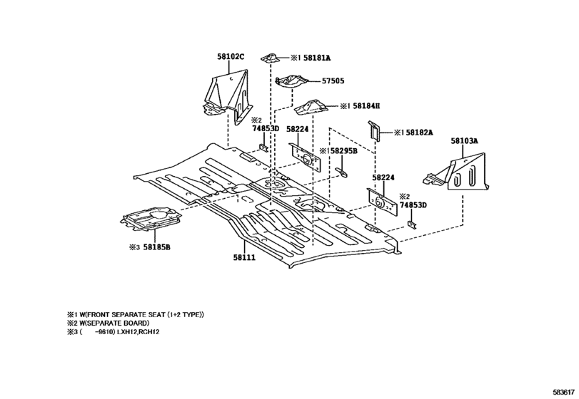 Front Floor Panel & Front Floor Member