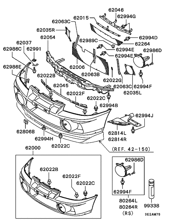 Front bumper & support