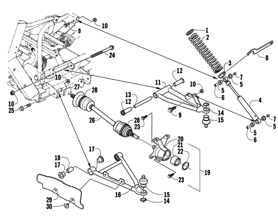Front suspension assembly