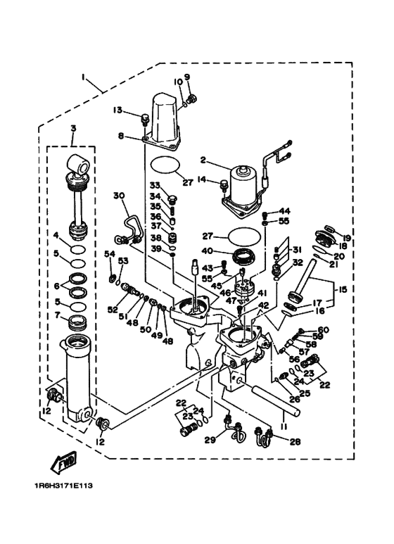 Power trim & tilt assy 1