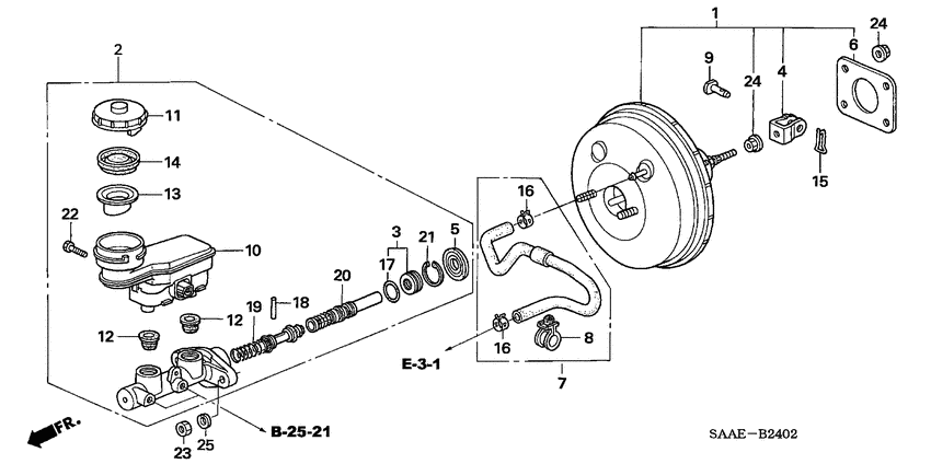 Brake master cylinder/ master power