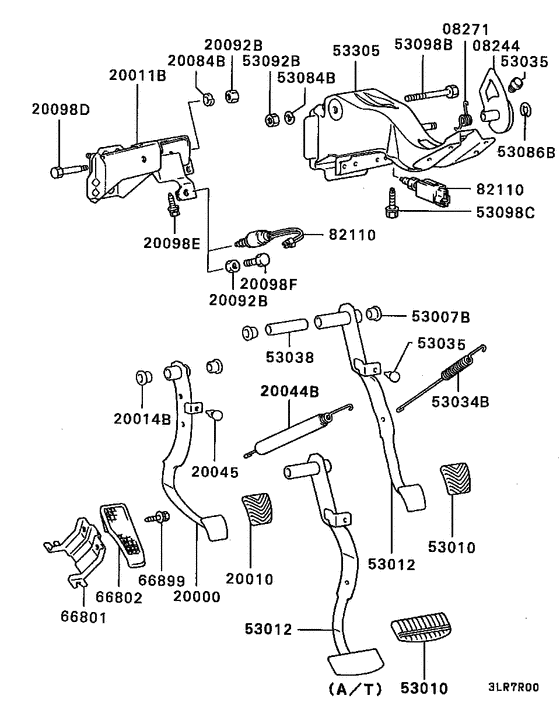 Brake & clutch pedal