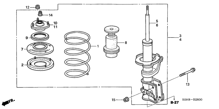 Front shock absorber