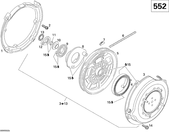 04- rewind starter 552