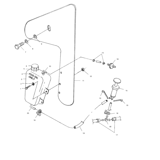 Engine fogging system