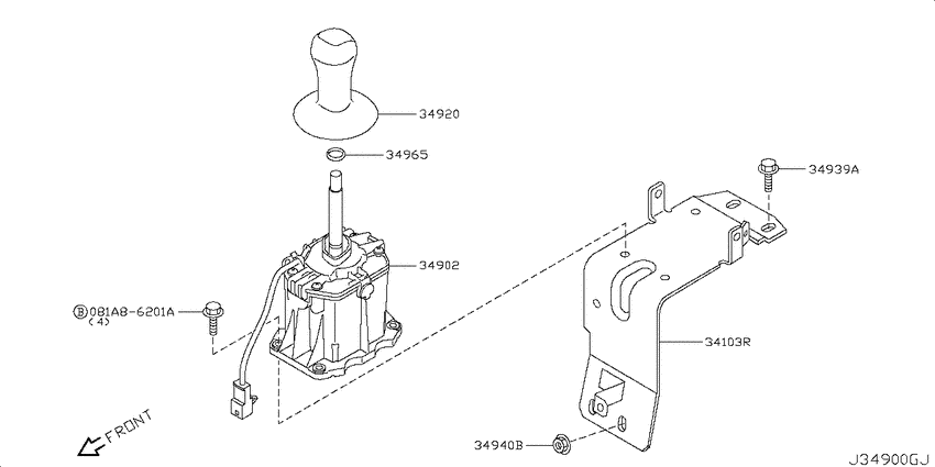 Auto transmission control device