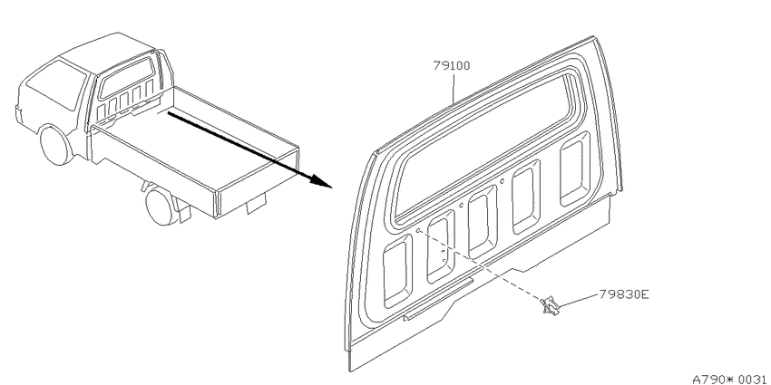 Rear panel & fitting