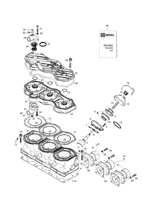 01- cylinder, exhaust manifold