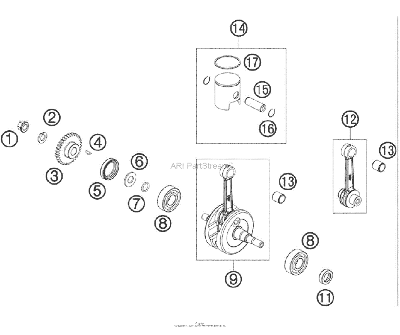 Crankshaft, Piston