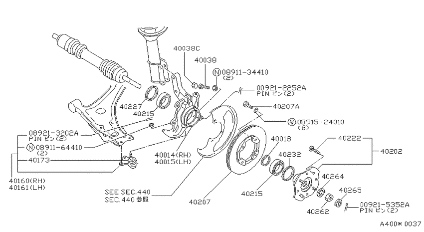 Front axle