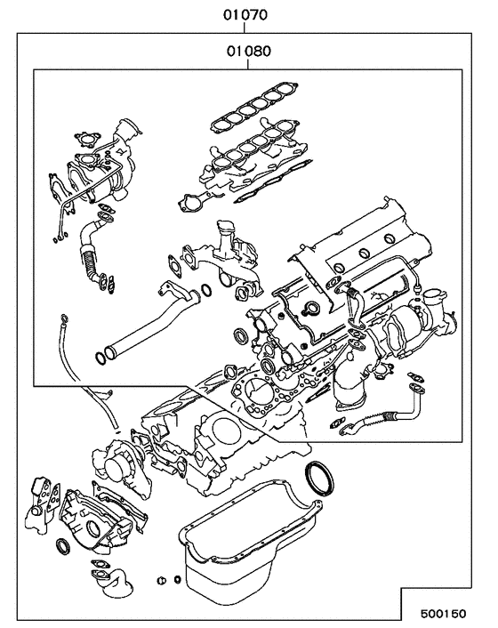 Engine overhaul gasket kit