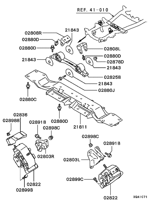 Engine mounting & support