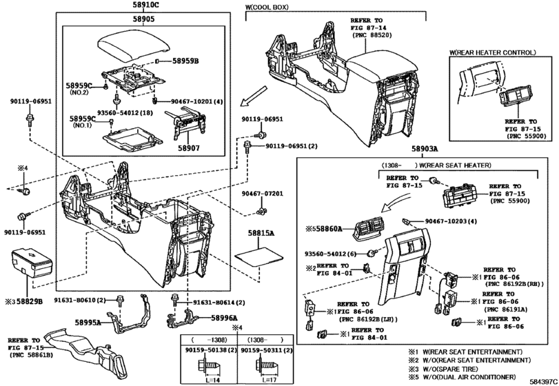 Console Box & Bracket для Toyota LAND CRUISER PRADO GRJ150, год: 2009 ...