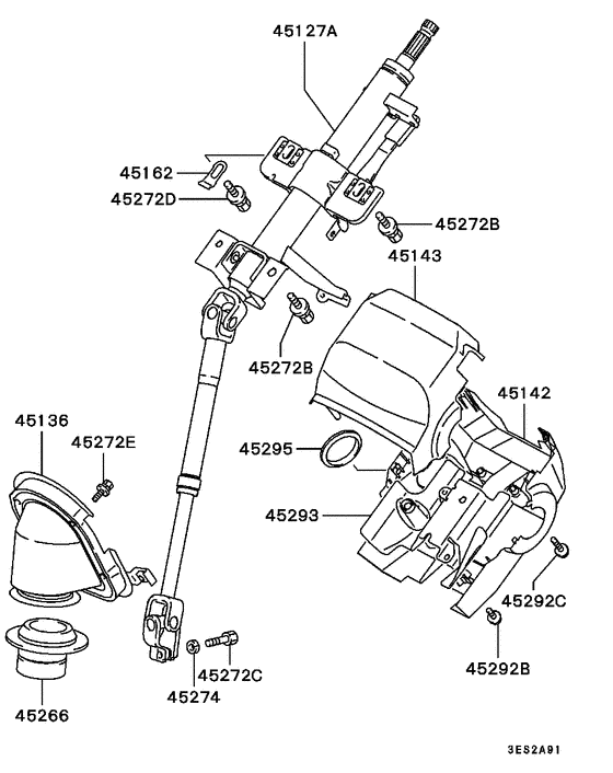 Steering column & cover