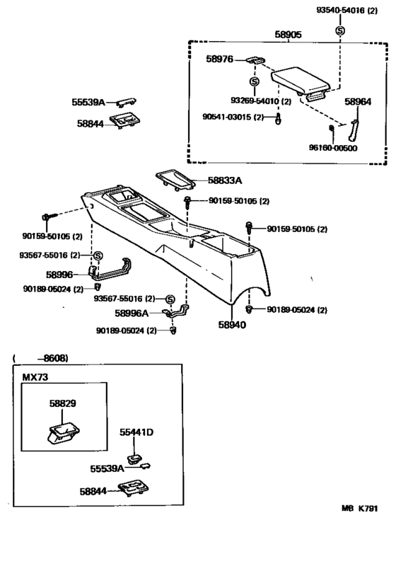 Console Box & Bracket