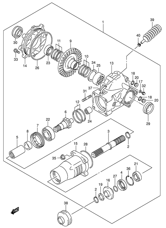 Final bevel gear
