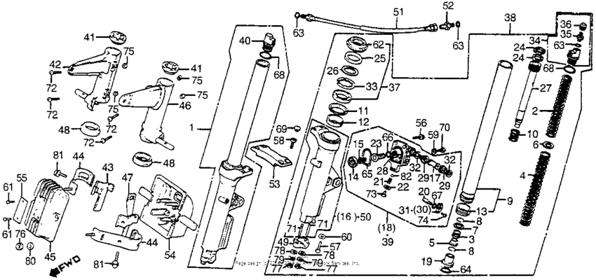 Gl1100/ifront shock absorber